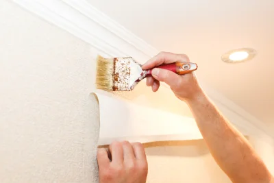 Pose de papier peint à Barlieu — revêtements muraux et toiles de verre